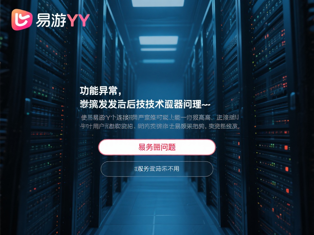 揭秘易游YY突然无法使用的最新原因! 功能异常频发背后的技术原因
*网络服务器问题:*