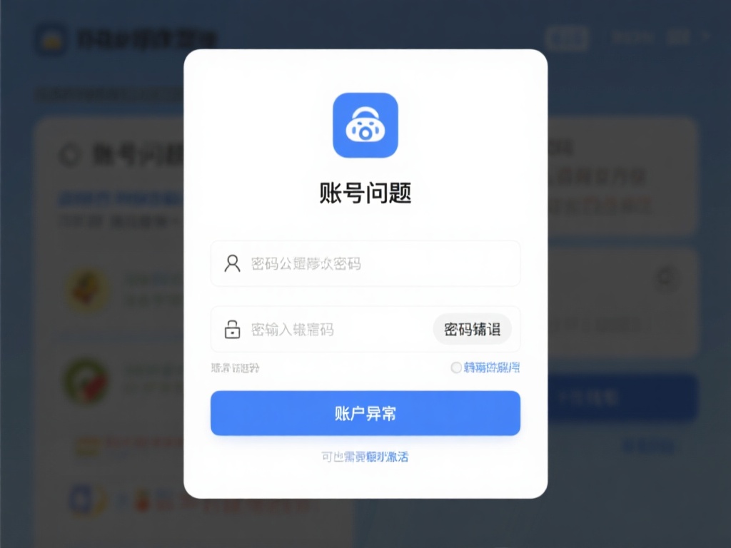 账号问题：密码错误或账户异常
如果您怀疑是账号问