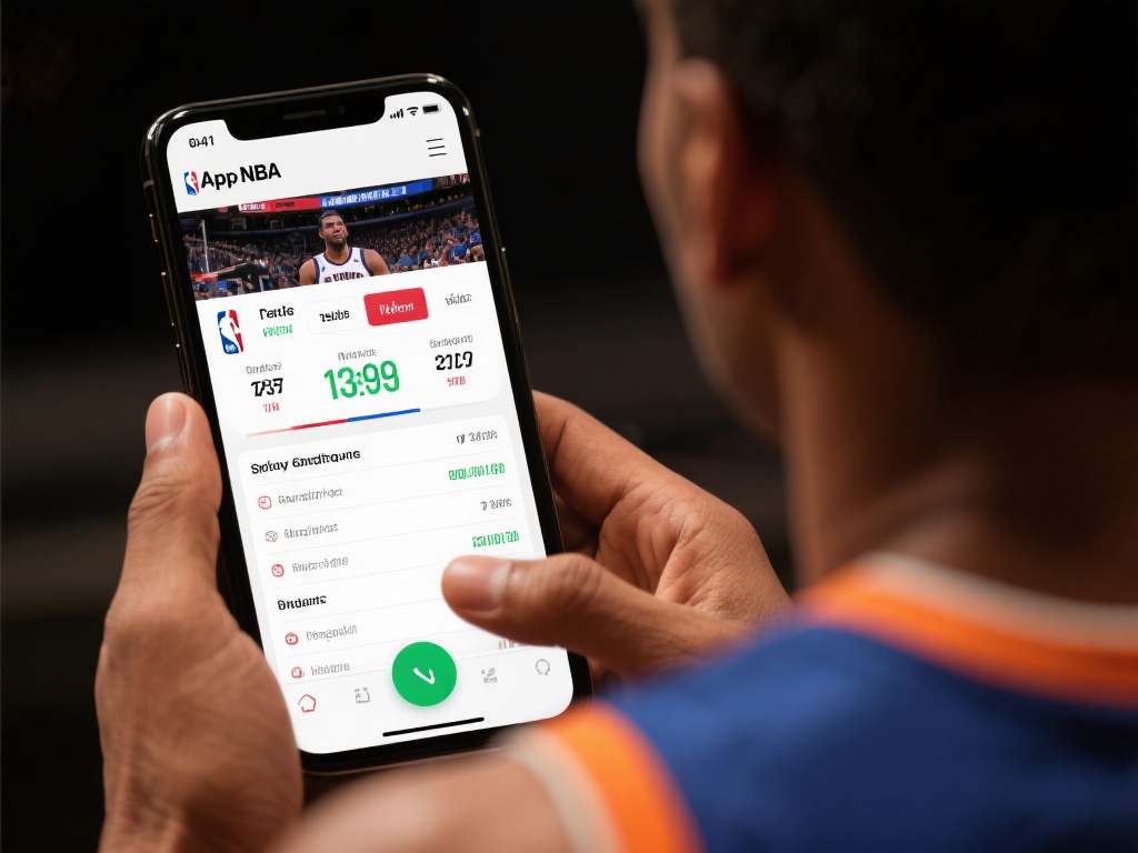 例如，一位篮球爱好者通过App监测NBA某场比赛，