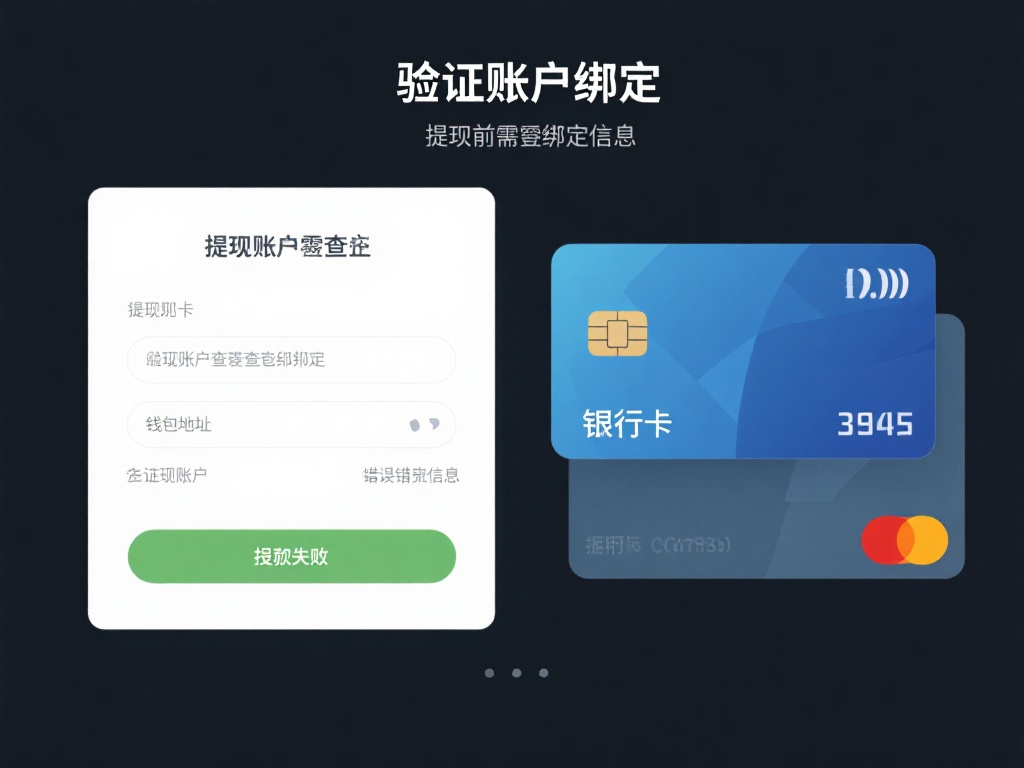验证账户绑定信息
提现前需检查已绑定的银行卡或钱